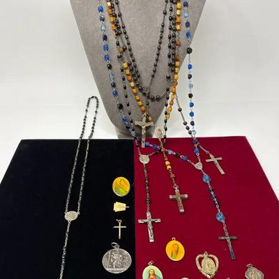 Rosaries & Religious Pins 