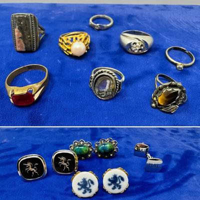 Costume Cufflinks And Rings 