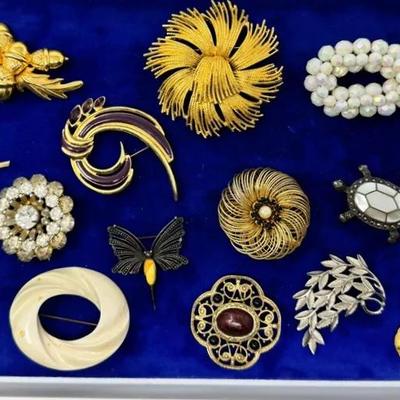 Costume Brooches, Featuring Weiss, Coro, Trifari And More