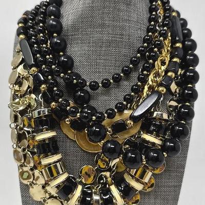 Black And Gold Toned Vintage Featuring No at, Trifari,Napier &more 