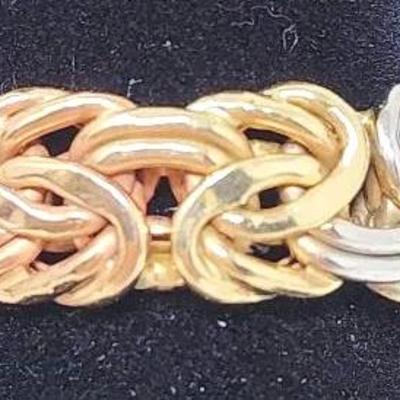 14k Gold Heart Earrings And 14k AK Turkey Byzantine Band Ring