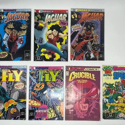Impact Comics: Jaguar, The Fly, Crucible, & Winter Special - RESERVE $130