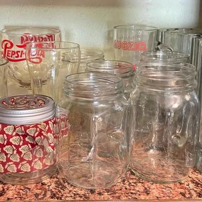 "Mazzio's" Glass Beer Mugs, Mason Jar Mugs, and More