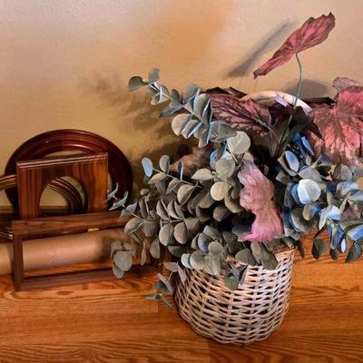 Artificial Plant with a Variety of Picture Frames