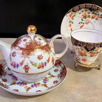 "Taylor & Kent" Teacup and Saucer Set and a Tea For One Set