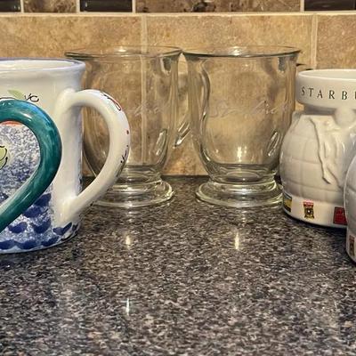 "Starbucks" and "Mesa International" Coffee Mugs 