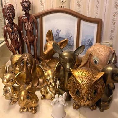 Eclectic Figurine and Décor Collection