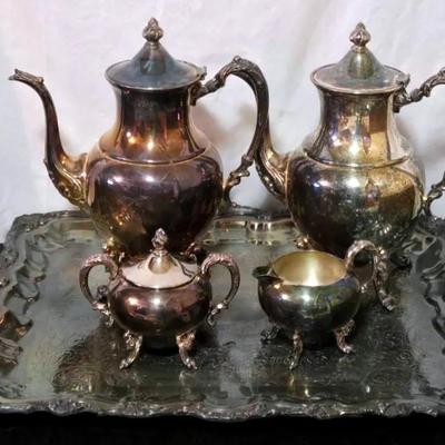 "Sheridan" Silver-plated Coffee and Tea Set