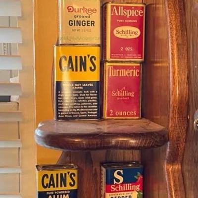 Vintage Seasoning Tins and More #1