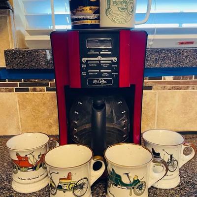 "Mr. Coffee" Maker and Cups