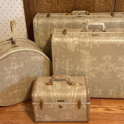 Vintage 1950s Samsonite Hard-Shell Luggage