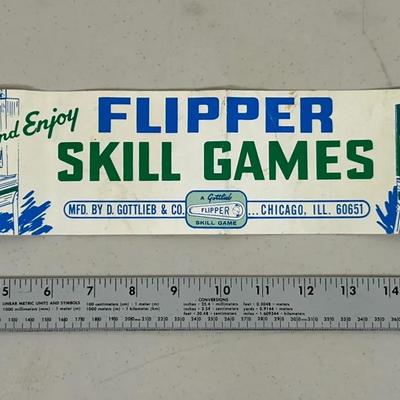 Flipper Skill Game Pinball Sticker