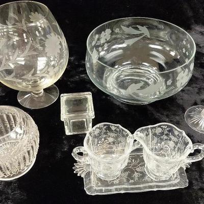 Delicate Detailed Glassware Collection 