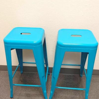 Blue Counter Stool -Set Of 2