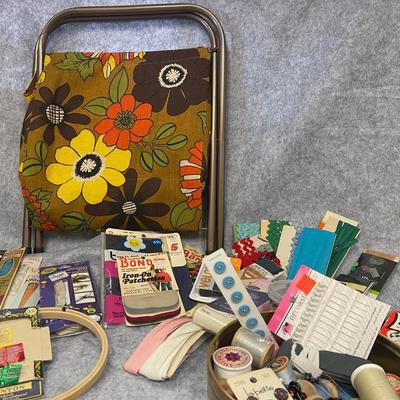 Sewing Hamper Basket And Notions 