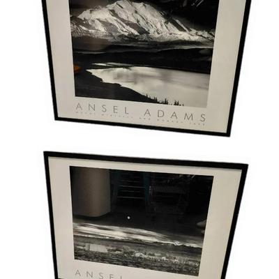 Ansel Adams Pair Of Prints- Mt.McKinley and Moon Shot