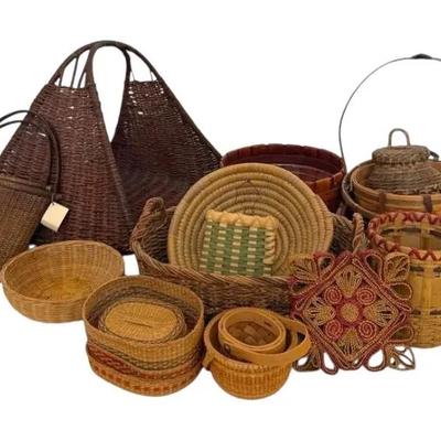 Assorted Woven Baskets 