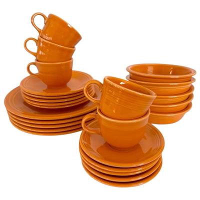 Fiestaware Tangerine Orange Dish Set 