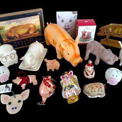 Pig Lovers Decor! - Signs, Ornaments, Butter Dish, & More