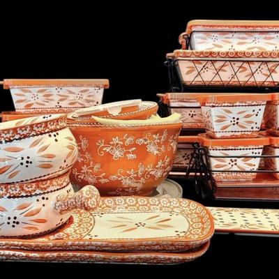 Temp-Tations Ceramic Dish Set - Casserole Dishes, Bowls, & More!