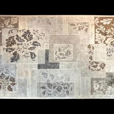 Verona Man-Made Silk Leaf Pattern Rug (5 x 7.5 ft)