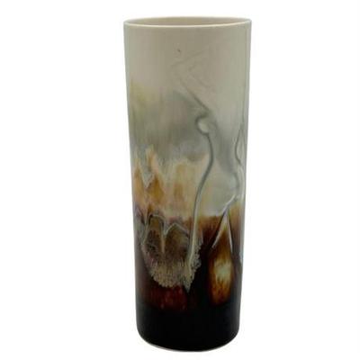 Sale Photo Thumbnail #48: Lot 181   
Studio Pottery Cylindrical Vase with Dimensional Female Nude