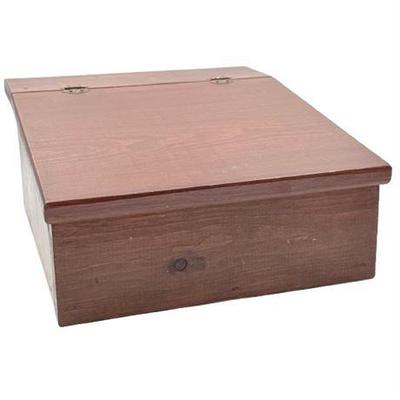 Sale Photo Thumbnail #62: Lot 254  
19th C Slant Top Pine Wood Desk Box