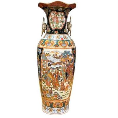 Sale Photo Thumbnail #27: Lot 074   
Chinese Decorator Floor Vase, Vintage
