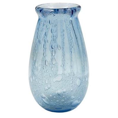 Sale Photo Thumbnail #68: Lot 535-001  
Art Glass Controlled Bubble Vase, Blue
