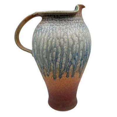 Sale Photo Thumbnail #43: Lot 166   
Studio Pottery Signed TLB Dripware Pitcher