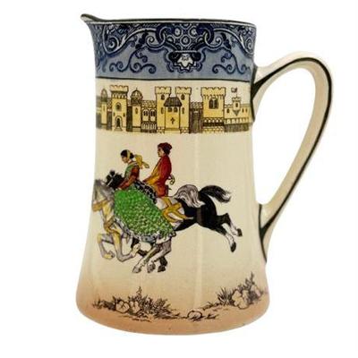 Sale Photo Thumbnail #44: Lot 167 
Royal Doulton Burslem, Falcony Pitcher, Early 20th C.