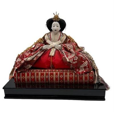 Sale Photo Thumbnail #58: Lot 217  
Japanese Hina Mebina (Empress) Doll