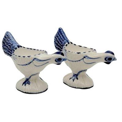 Sale Photo Thumbnail #47: Lot 172
Delft Chicken Egg Cups, Two (2)