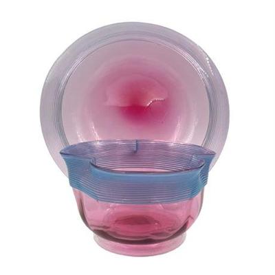 Sale Photo Thumbnail #15: Lot 013-225   
Italian Venetian Threaded Art Glass Bowl with Underplate