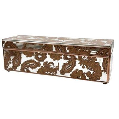 Sale Photo Thumbnail #65: Lot 522  
Decorator Paisley Pattern Mirror Desk Box