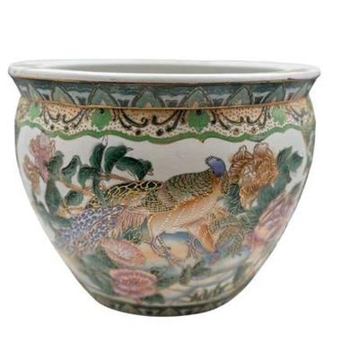 Sale Photo Thumbnail #61: Lot 221  
Contemporary Imari Style Fish Bowl Planter