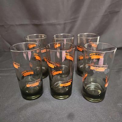 Vintage Dominion Blue Bird No. 1 Highball Glasses