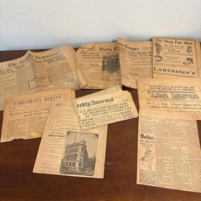 Antique Newspapers 