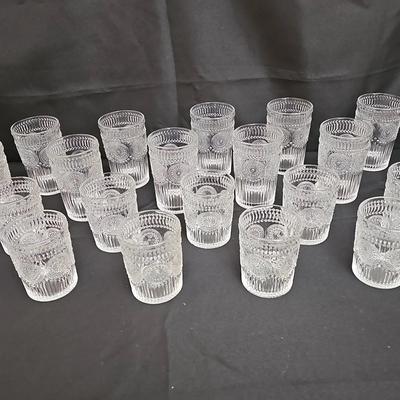 Vintage Embossed Glasses Tumblers And Highballs
