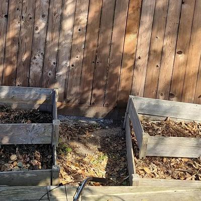 2 Plant Boxes And Tree