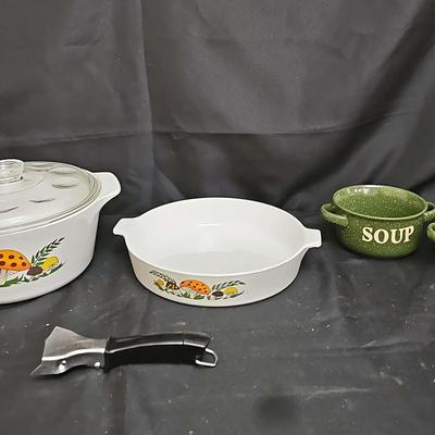 Mushroom Corning Wear and Soup Bowls