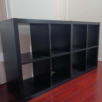 Black 8 Cubby Shelf Unit #2