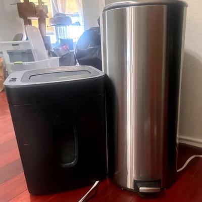 Shredder And Trash Can
