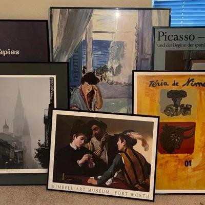 A Lot Of Various Prints In Frames
