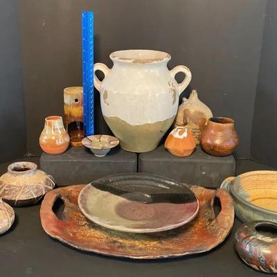 Earth Tones Glazed Pottery