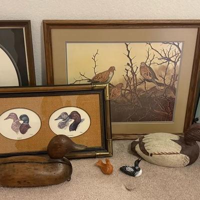 Haven Of Thorns Water Color Painting With Certification, Bird Art And Decor