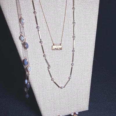 Amerik Necklace, Gold Toned Jewelry