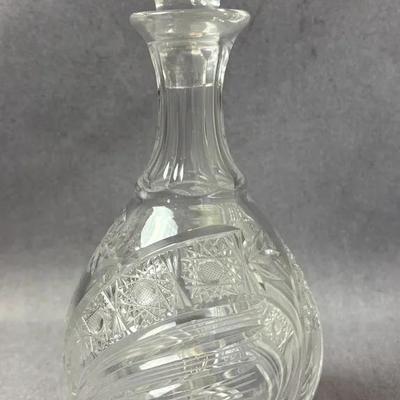 Cut Crystal Czech Decanter