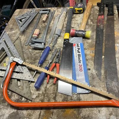 Lot Of Tools Including Machetes