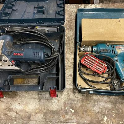 Lot Of A Saw And Drill